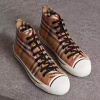 femmes chaussures burberry check detail vintage high chaussures